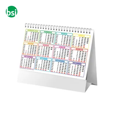 Calendario da tavolo mensile carta patinata opaca - Immagine 4