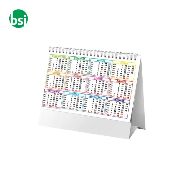 Calendario da tavolo mensile carta patinata opaca -  4