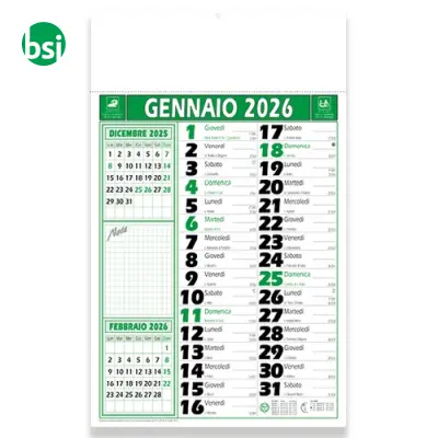 Calendario da muro mensile bicolore in carta patinata - Immagine 3