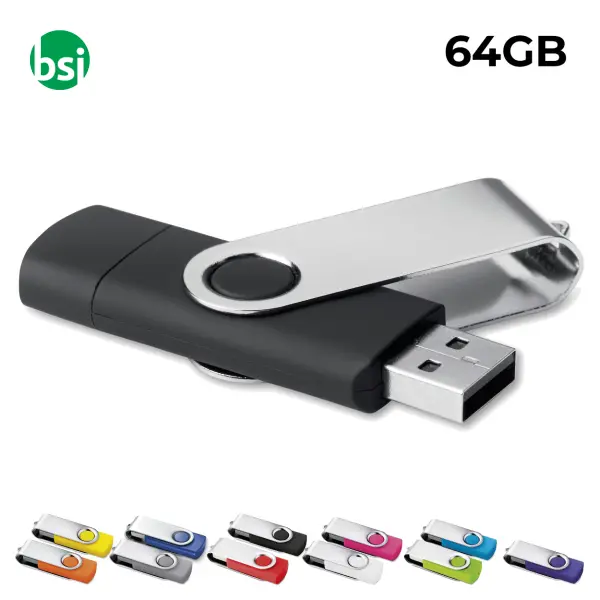 USB 64GB Chiavetta USB Promozionale - Twister -  1