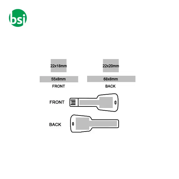 USB 1GB Flash Drive Promozionale - Chiave II -  2