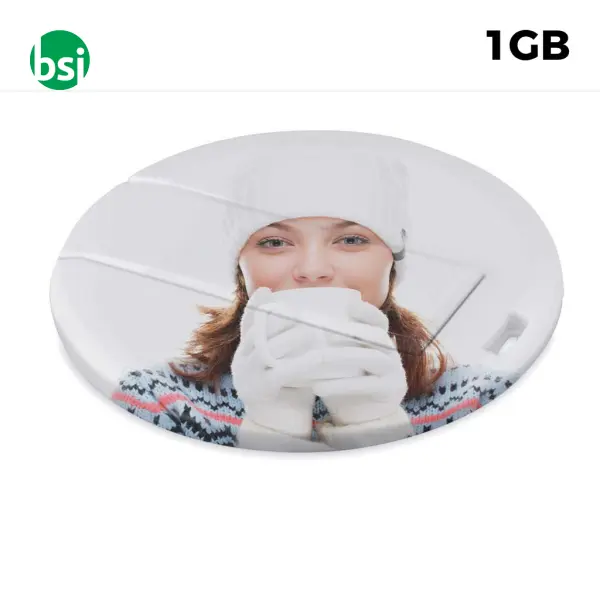 USB 1GB Chiavetta USB Pubblicitaria - Cerchio -  1