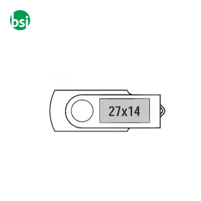 USB 2GB Chiavetta USB Promozionale - Twister Color - Immagine 2