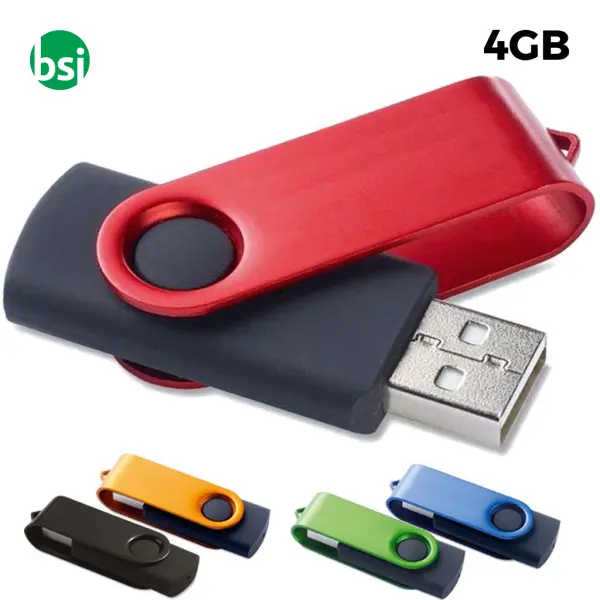 USB 4GB Flash Drive Promozionale - Twister Color -  1