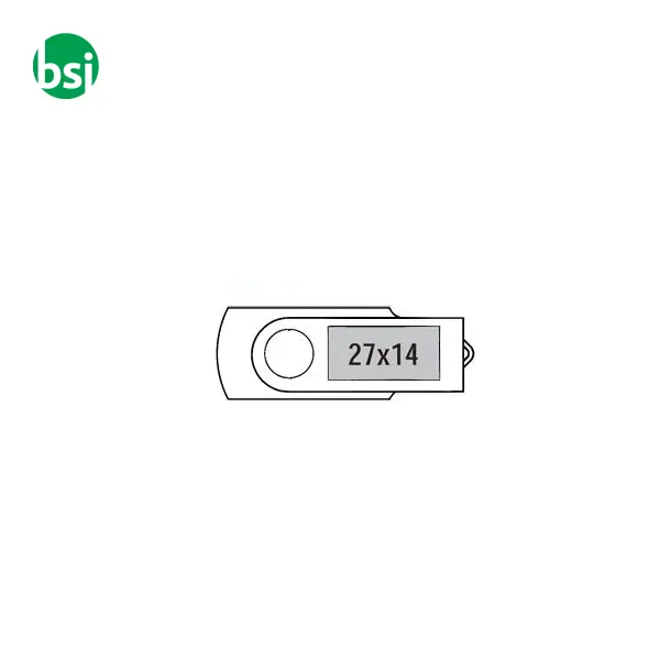 USB 2GB Chiavetta USB Promozionale - Twister Color -  2