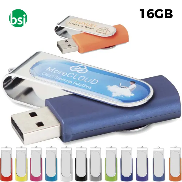 USB 16GB Chiavetta USB Promozionale - Twister Doming -  1