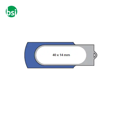 USB 1GB Flash Drive - Twister Doming - Immagine 2