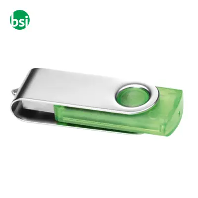USB 1GB Chiavetta USB Promozionale - Twister Trasparente - Immagine 13