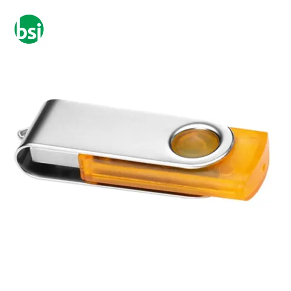 USB 1GB Chiavetta USB Promozionale - Twister Trasparente -  11