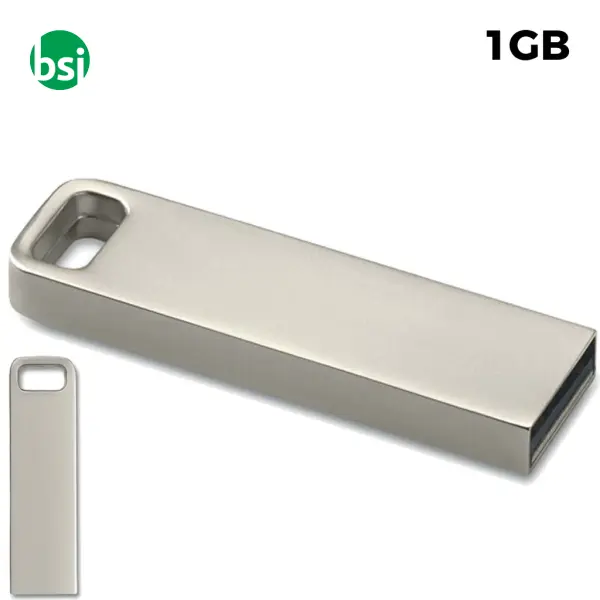 USB 1GB Chiavetta USB Personalizzabile - Aluflash Square -  1