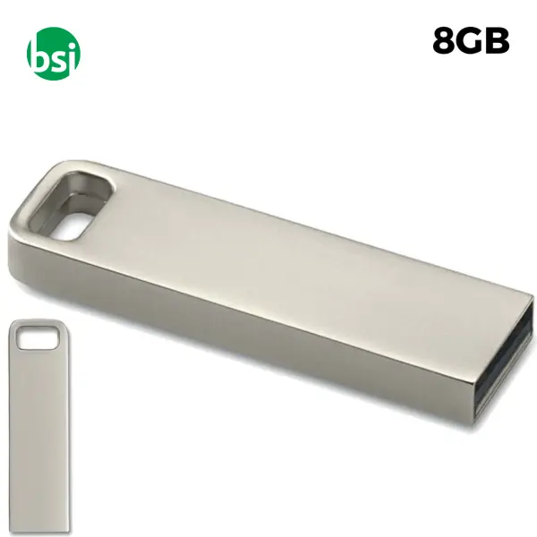 USB 8GB Flash Drive Promozionale - Aluflash Square -  1