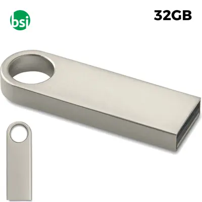 USB 32GB Flash Drive - Aluflash Roundy