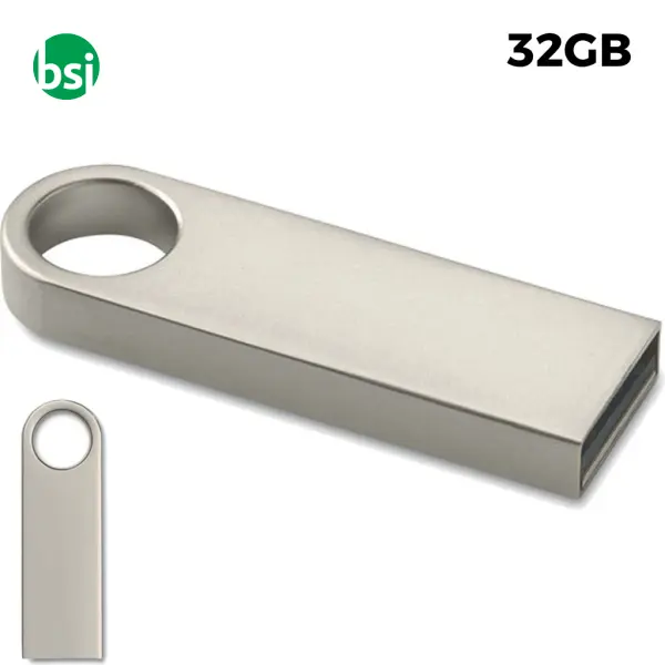 USB 32GB Flash Drive - Aluflash Roundy -  1