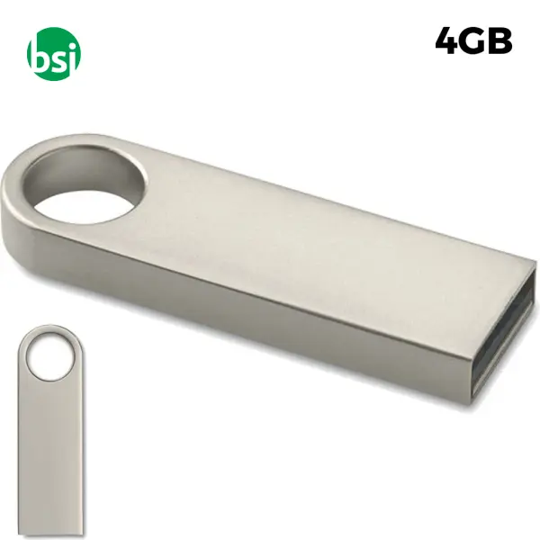 USB 4GB Flash Drive Promozionale - Aluflash Roundy -  1