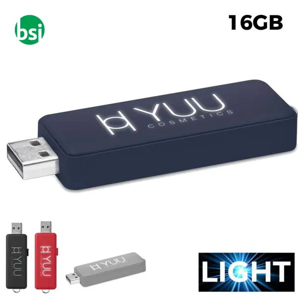 USB 16GB Chiavetta USB Promozionale - Logo Luminoso 1 -  1