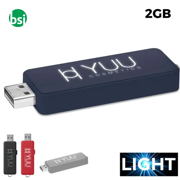 USB 2GB Flash Drive Pubblicitaria - Logo Luminoso 1 -  1