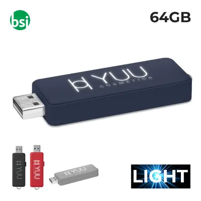 USB 64GB Chiavetta USB - Logo Luminoso 1