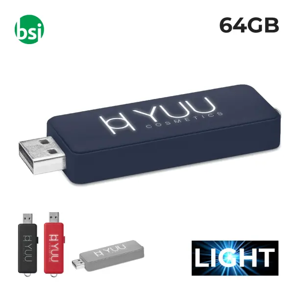 USB 64GB Chiavetta USB - Logo Luminoso 1 -  1