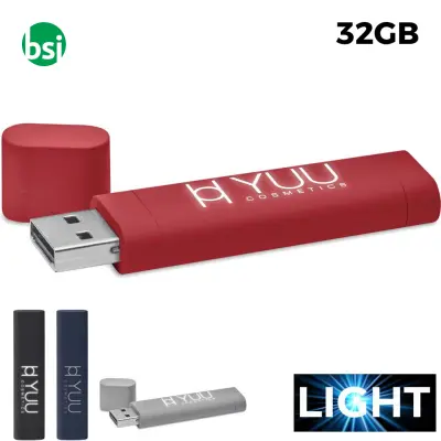 USB 32GB Chiavetta USB Pubblicitaria - Logo Luminoso 3