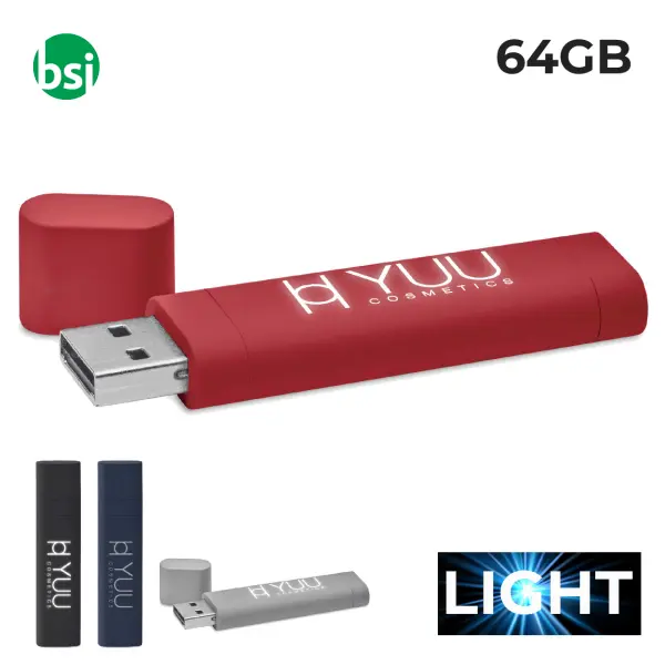 USB 64GB Flash Drive - Logo Luminoso 3 -  1
