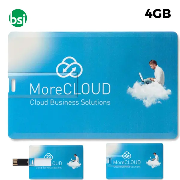 USB 4GB Chiavetta USB Pubblicitaria - Minicard -  1
