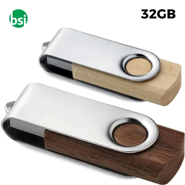 USB 32GB Chiavetta USB - Twister Legno -  1