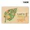 USB 16GB Chiavetta USB Personalizzabile - Credit Card Paglia - Anteprima 1