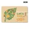 USB 8GB Flash Drive Pubblicitaria - Credit Card Paglia - Anteprima 1