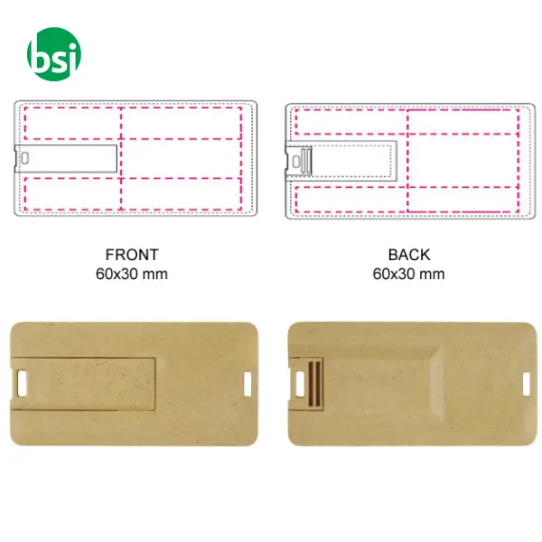 USB 1GB Chiavetta USB Pubblicitaria - Mini Sottile -  2