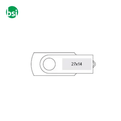 USB 64GB Chiavetta USB Promozionale - 3.0 Twister Color - Immagine 2