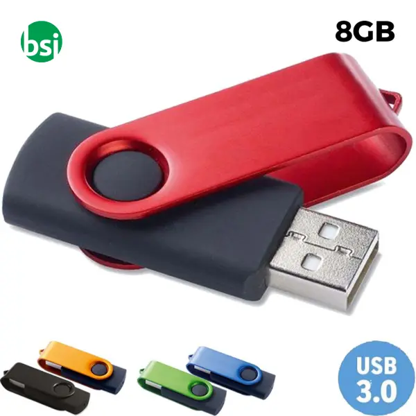USB 8GB Flash Drive Pubblicitaria - 3.0 Twister Color -  1