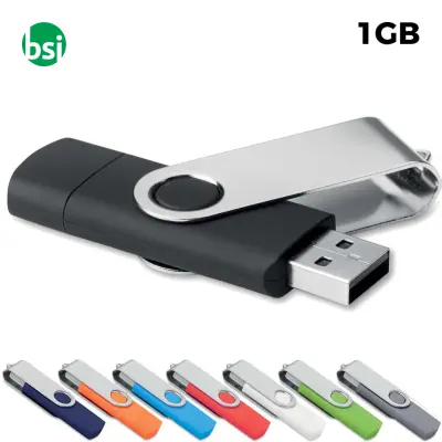 USB 1GB Flash Drive - Twister USB-OTG