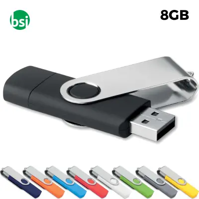 USB 8GB Flash Drive Promozionale - Twister OTG