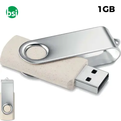 USB 1GB Flash Drive Personalizzabile - Twister Paglia