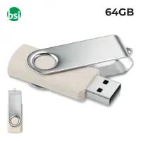 USB 64GB Flash Drive Pubblicitaria - Twister Paglia