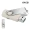 USB 64GB Flash Drive Pubblicitaria - Twister Paglia - Anteprima 1