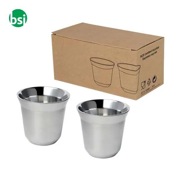 Set di tazze per caffè espresso acciaio inossidabile Duo -  8