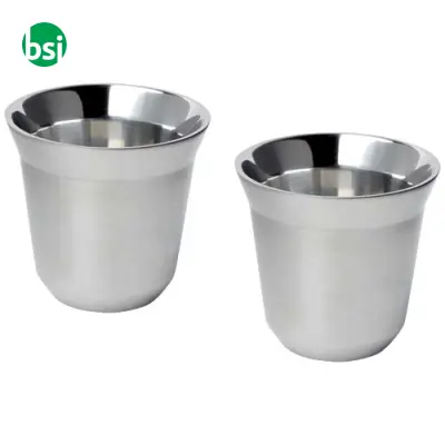Set di tazze per caffè espresso acciaio inossidabile Duo - Immagine 5