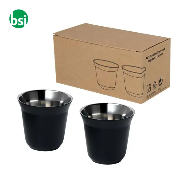 Set di tazze per caffè espresso acciaio inossidabile Duo -  9