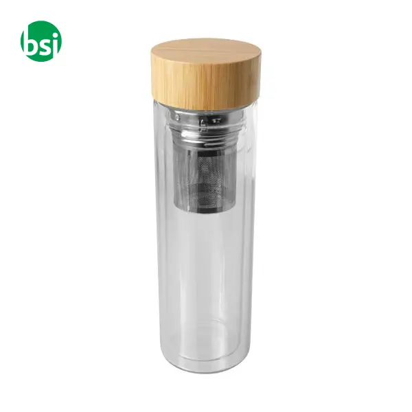 Borraccia con infusore in vetro borosilicato 400ml Bailey -  1