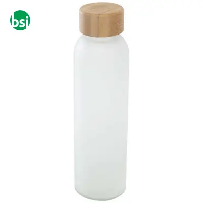 Bottiglia in vetro con coperchio in bambù da 500 ml Lume