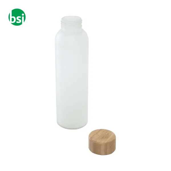Bottiglia in vetro con coperchio in bambù da 500 ml Lume -  4