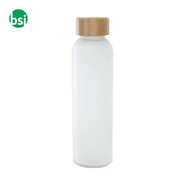 Bottiglia in vetro con coperchio in bambù da 500 ml Lume -  3