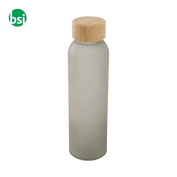Bottiglia in vetro con coperchio in bambù da 500 ml Lume -  7