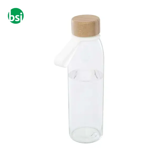 Borraccia in vetro da 500 ml con coperchio in bambù Porto -  6