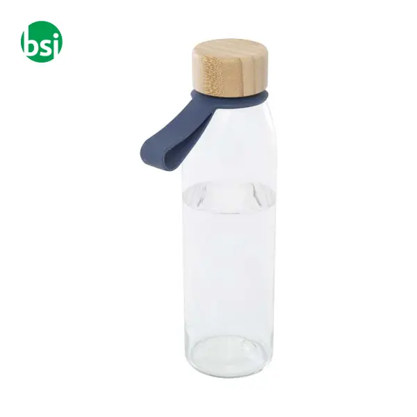 Borraccia in vetro da 500 ml con coperchio in bambù Porto -  8