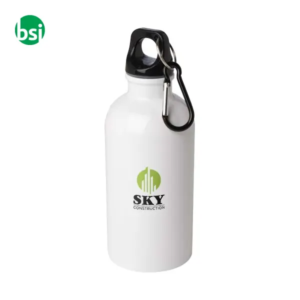 Borraccia 400 ml in acciaio con moschettone Oregon -  2