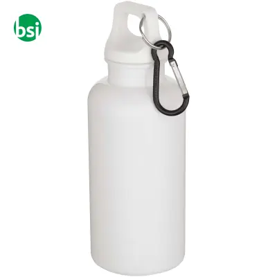 Borraccia plastica riciclata 400 ml con moschettone Oregon - Immagine 5