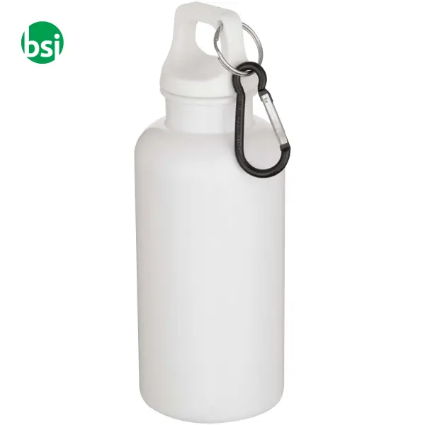 Borraccia plastica riciclata 400 ml con moschettone Oregon -  5