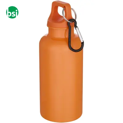 Borraccia plastica riciclata 400 ml con moschettone Oregon - Immagine 6